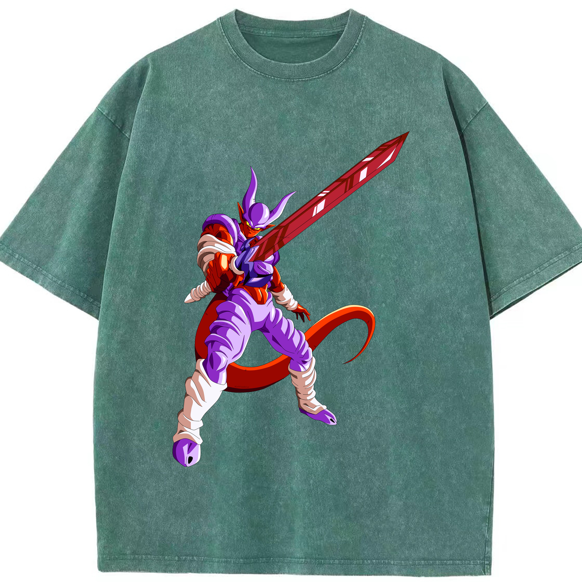（画像用） ドラゴンボール ジャネンバ DRAGON BALL Janemba 綿100% ヴィンテージ風 半袖Tシャツ（フロントプリント）
